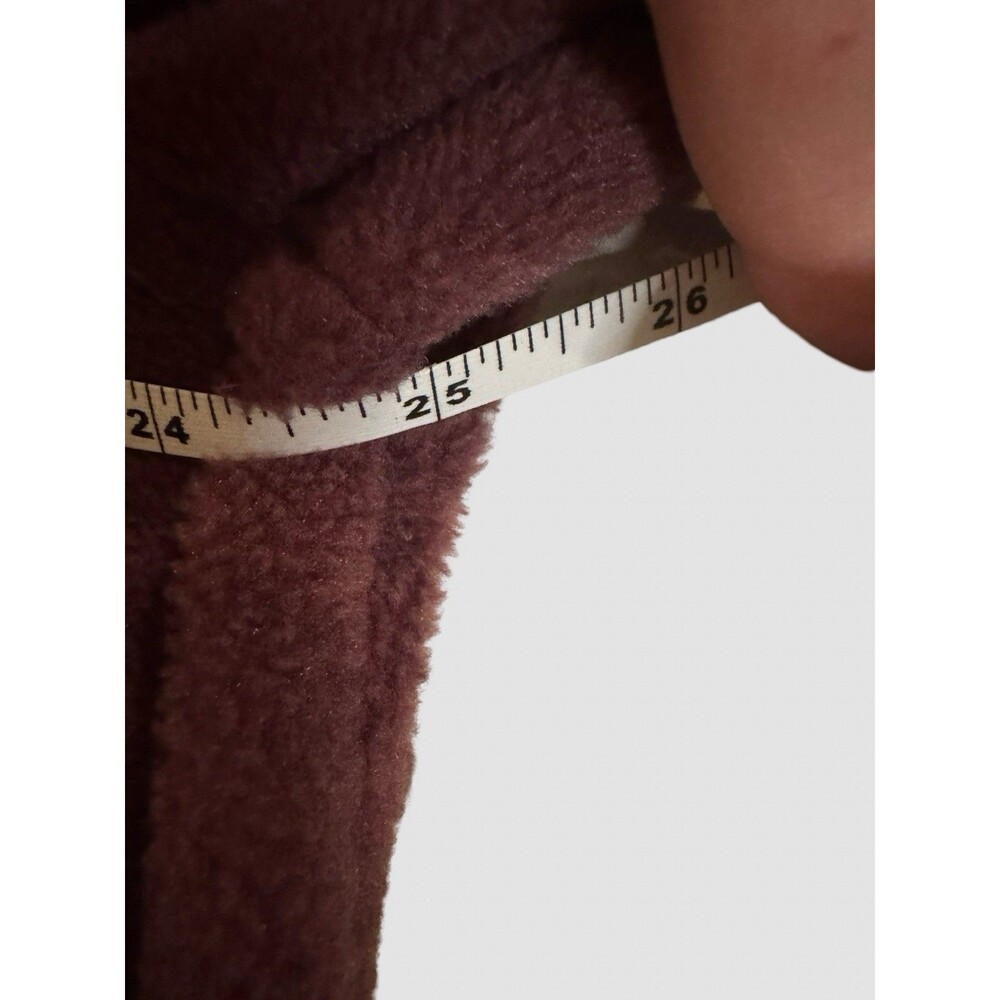 Women’s COLUMBIA Plum Wine Maroon Fleece Zip Front Jacket Size 2X Pockets - Picture 6 of 8